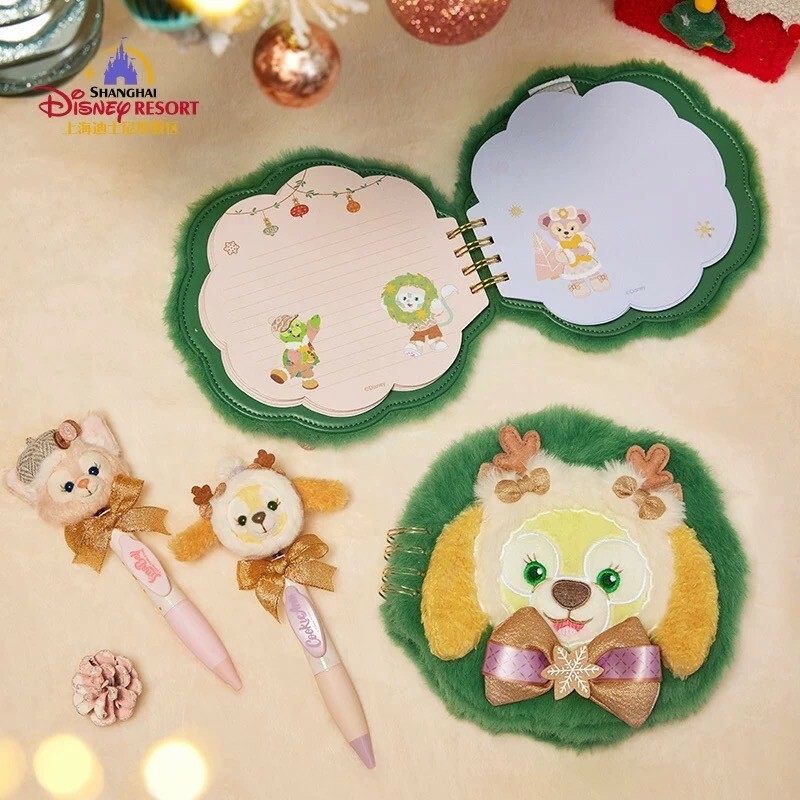 (限時特價) 2024 冬日 達菲 Duffy 與好友們 可琦安 餅乾 CookieAnn 絨毛 造型 筆記本 記事本 -上海迪士尼樂園