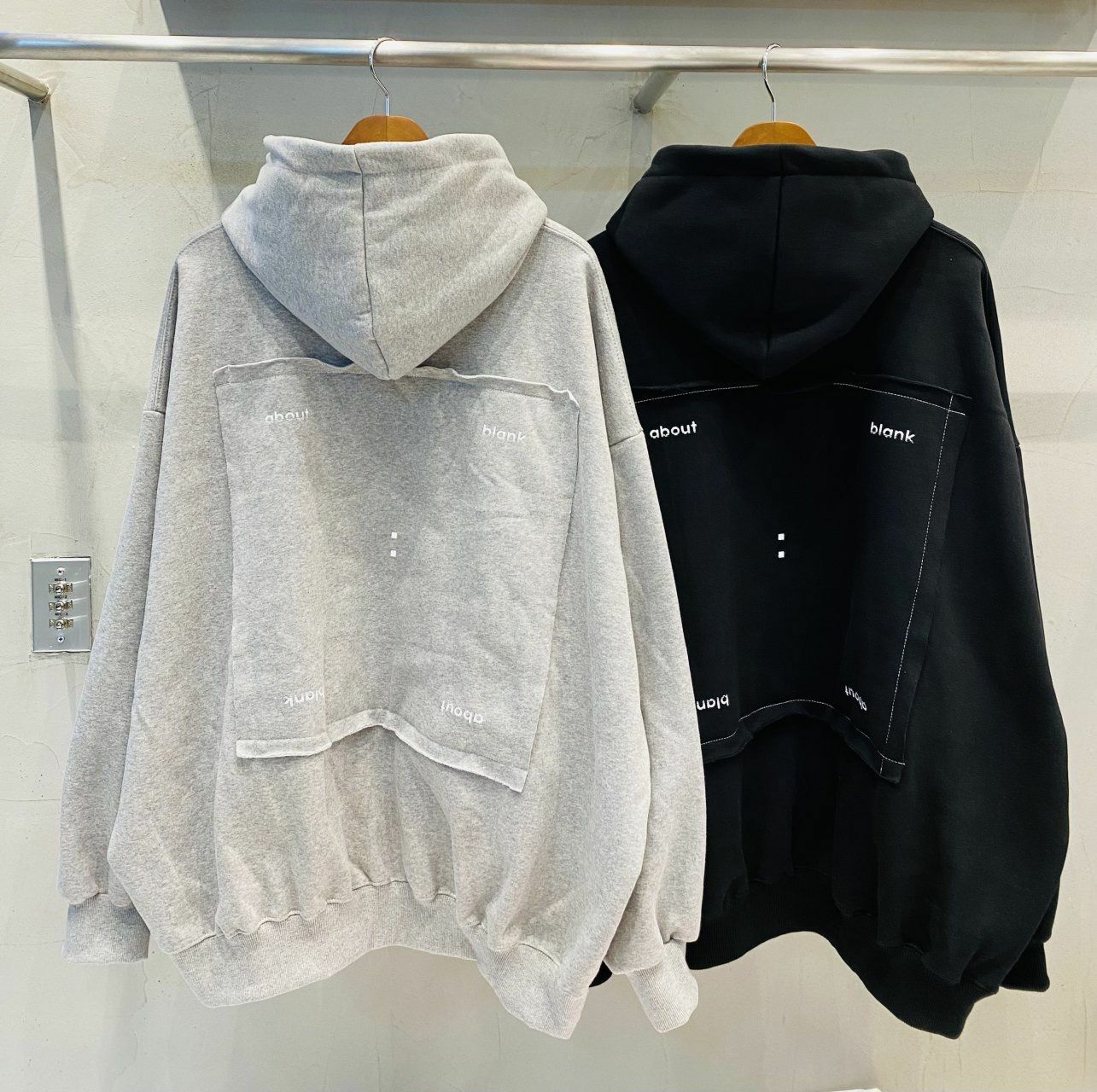 OverSize英文字連帽衛衣(薄抓毛底) UNSTANDARD-096T