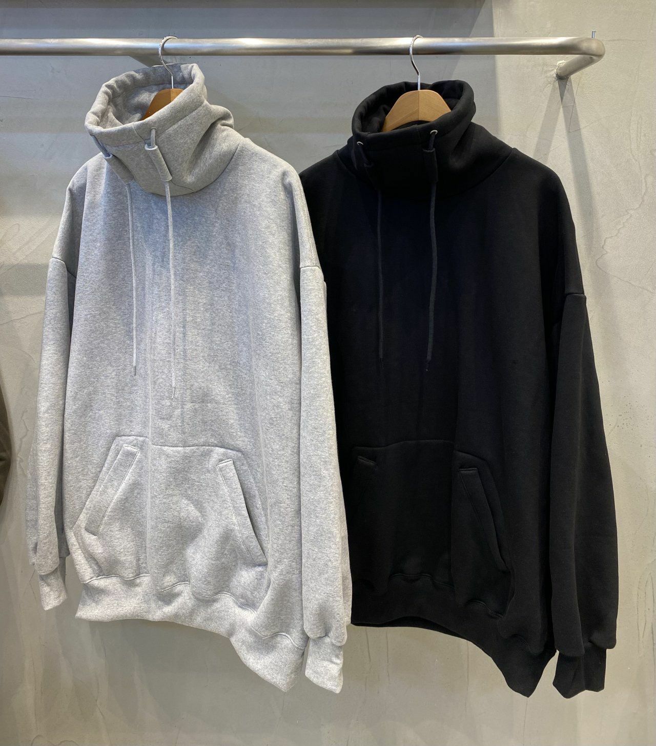 OverSize淨色高領衛衣(薄抓毛底) UNSTANDARD-097T