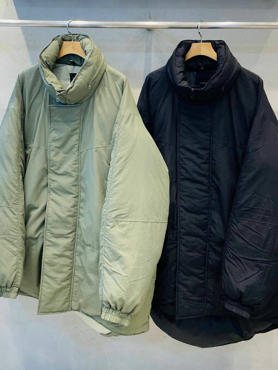 淨色高領中長褸(夾棉) UNSTANDARD-098JK