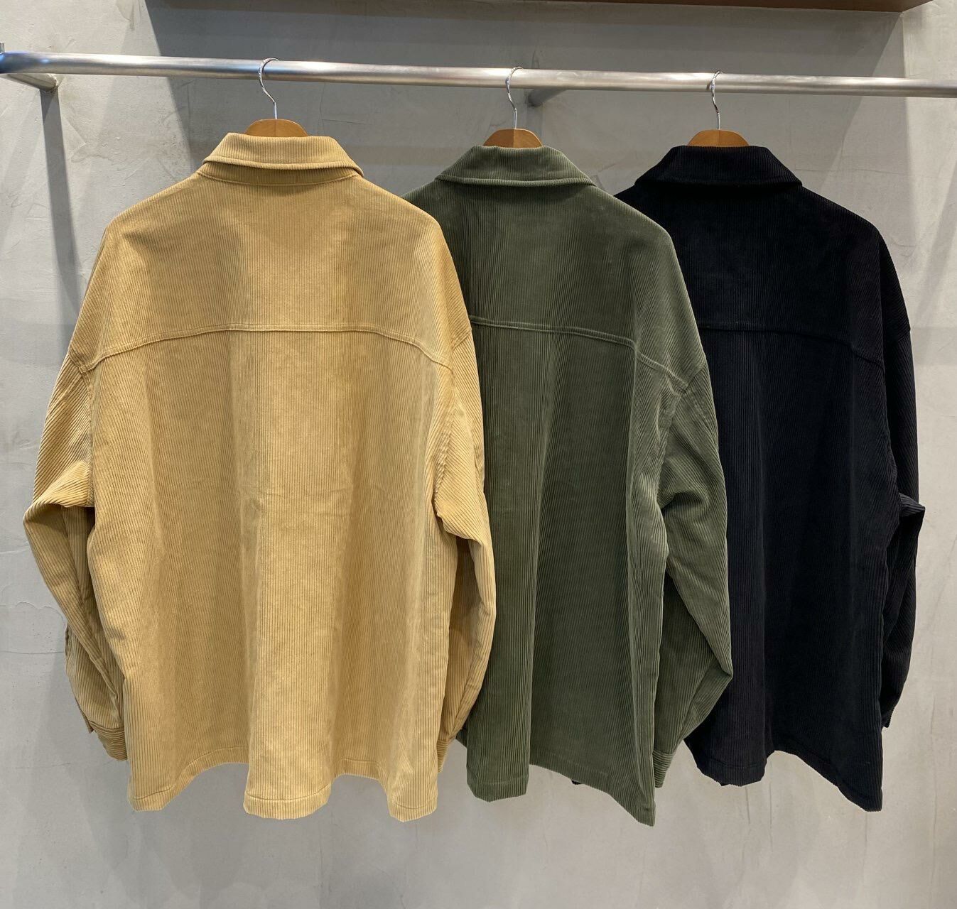 OverSize淨色燈心絨長袖恤衫 UNSTANDARD-099S