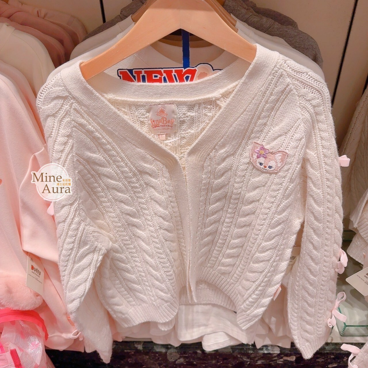 玲娜貝兒 Lina bell 麻花編織 蝴蝶結 毛衣 外套 -香港迪士尼樂園