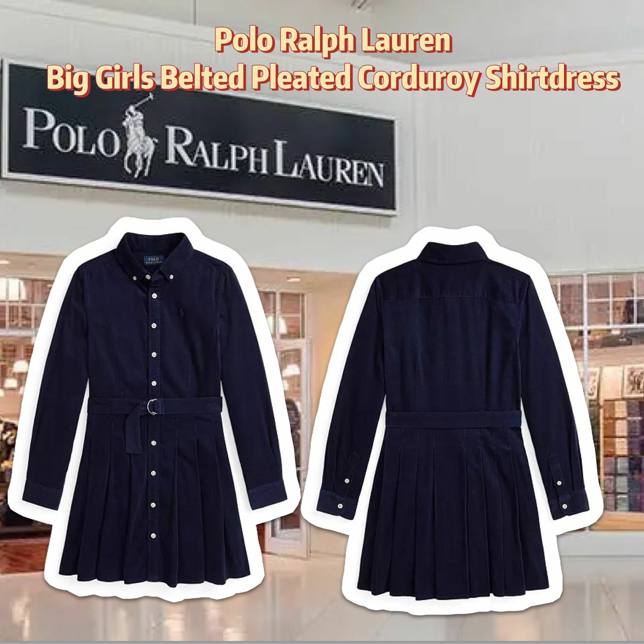 【預購】Polo Ralph Lauren G121914 大童連衣裙