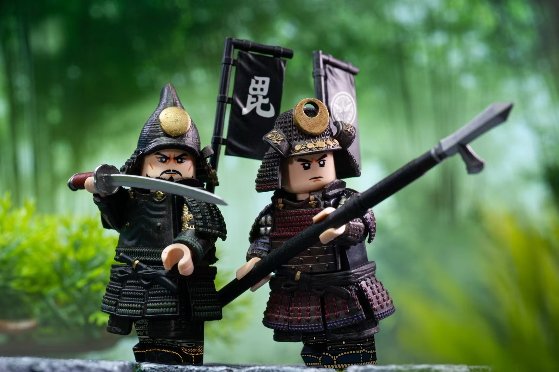 【Cosmo Brick】Uesugi Kenshin, a hatamoto (4 minifigures with full equipment)