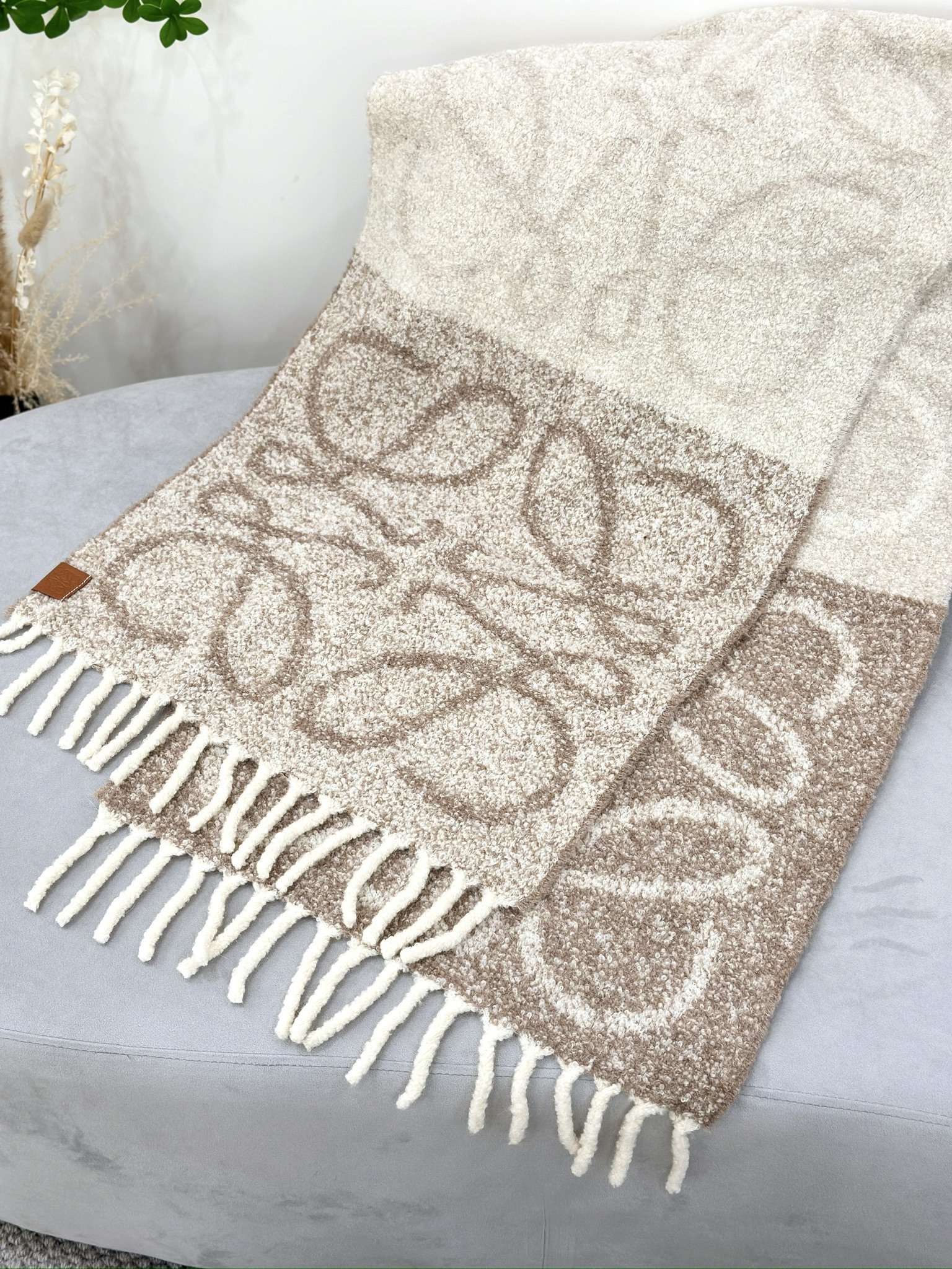 LOEWE Anagram Scarf In Alpaca And Wool