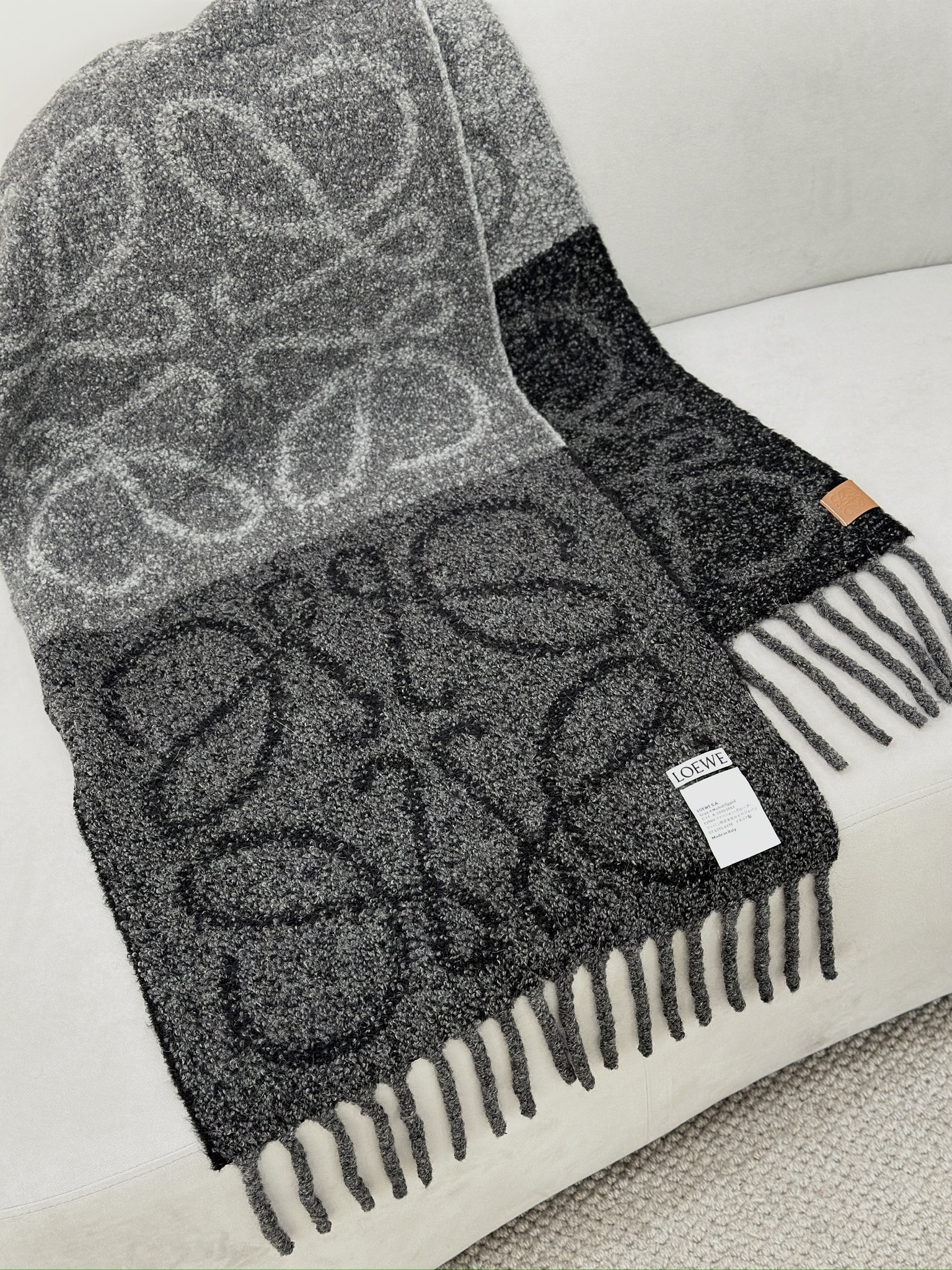 LOEWE Anagram Scarf In Alpaca And Wool
