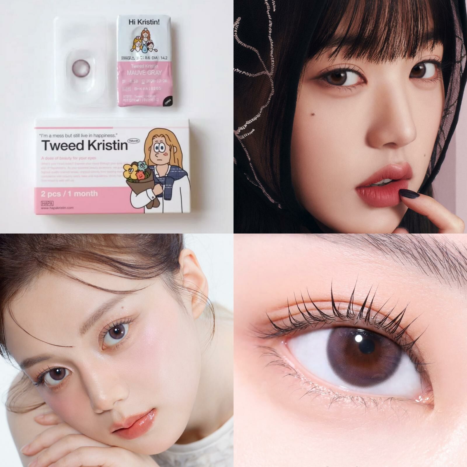 [ Hapa Kristin ] Tweed Kristin 1 month /2p