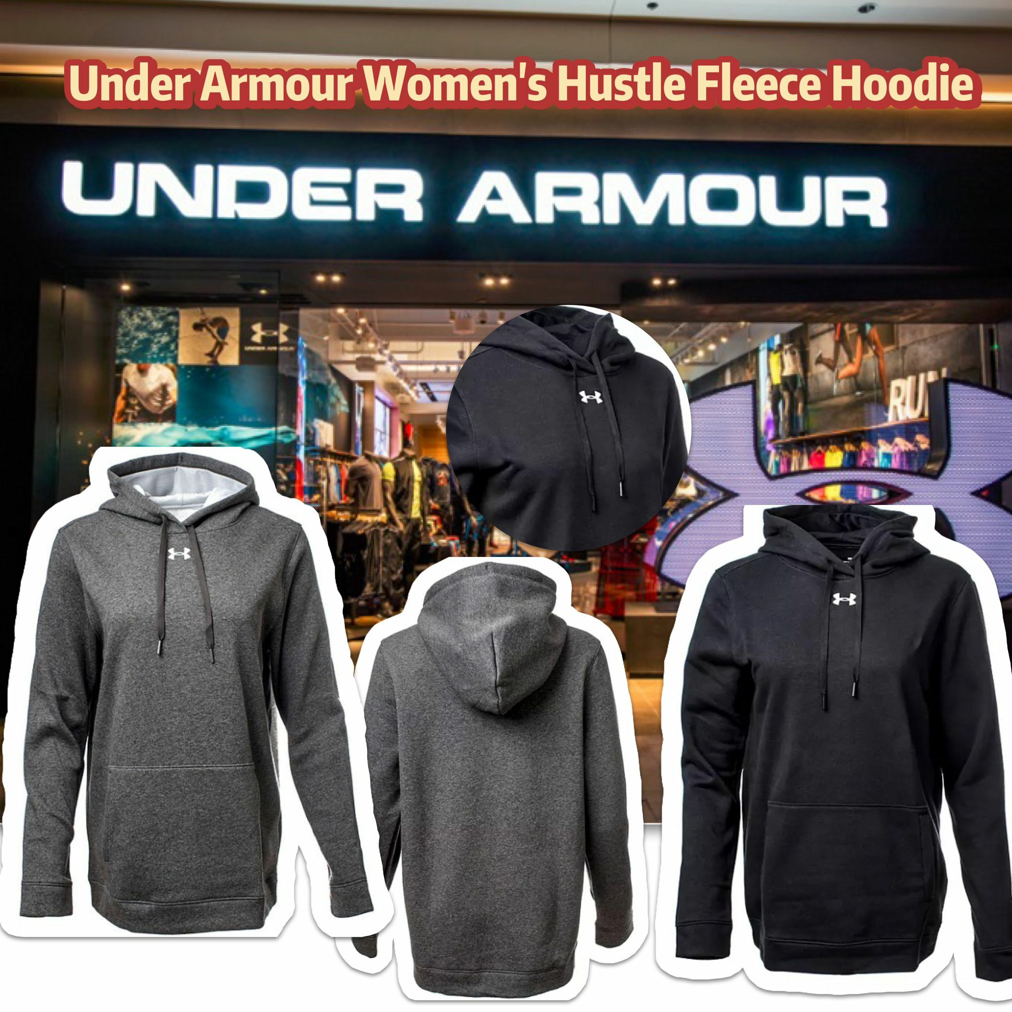 【預購】Under Armour Hustle G121924 女裝帶帽上衣