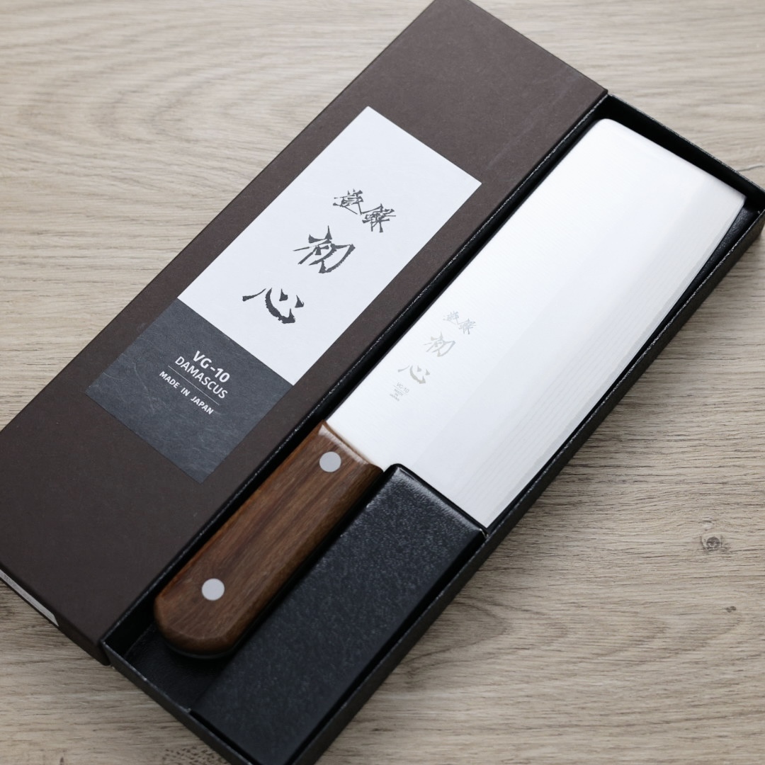 初心 中華包丁 175mm VG10 大馬士革