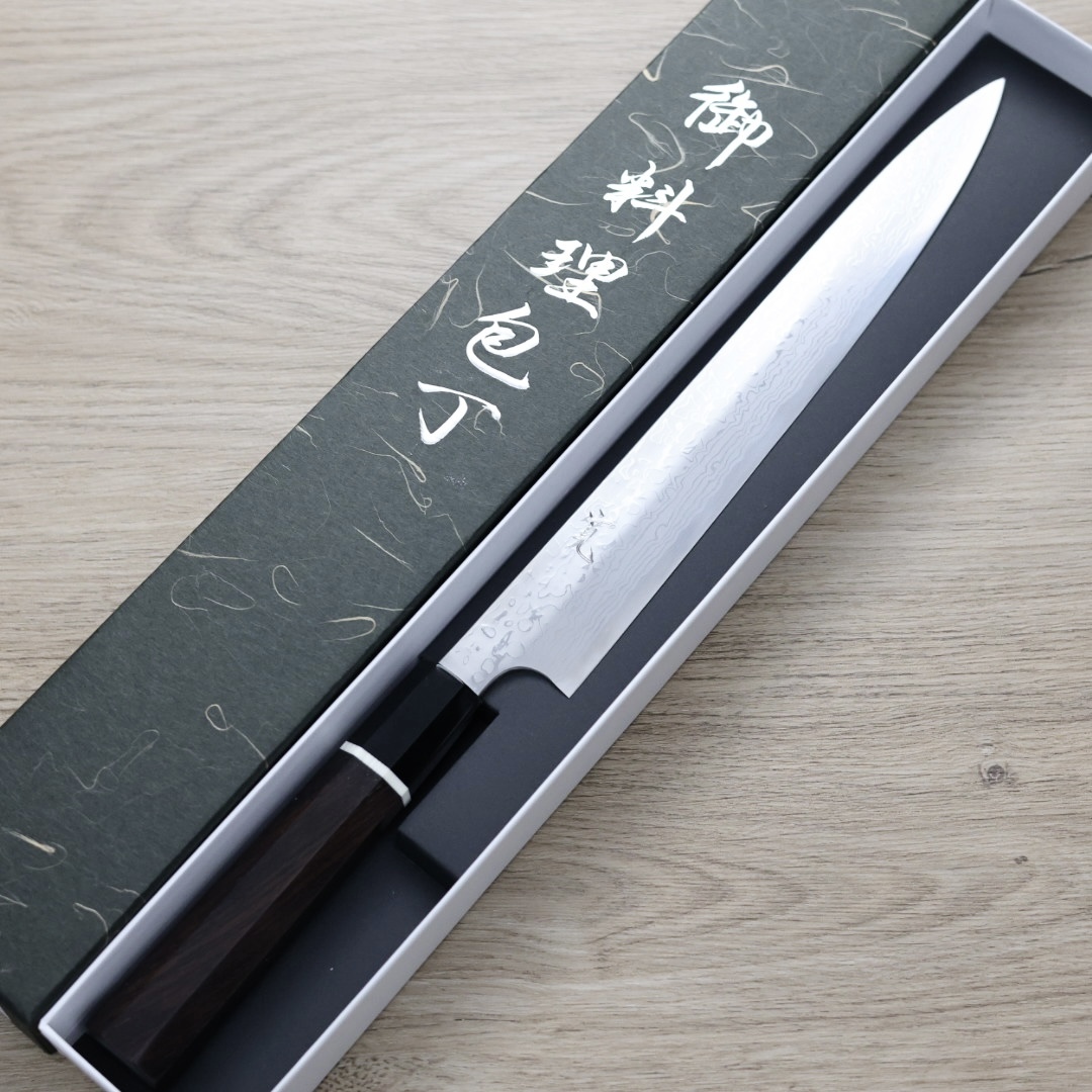 彌氏良寬  柳刃 270mm 青紙鋼 墨流