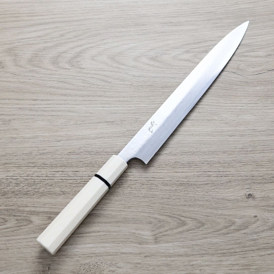 彌氏良寬柳刃270mm 青紙鋼墨流