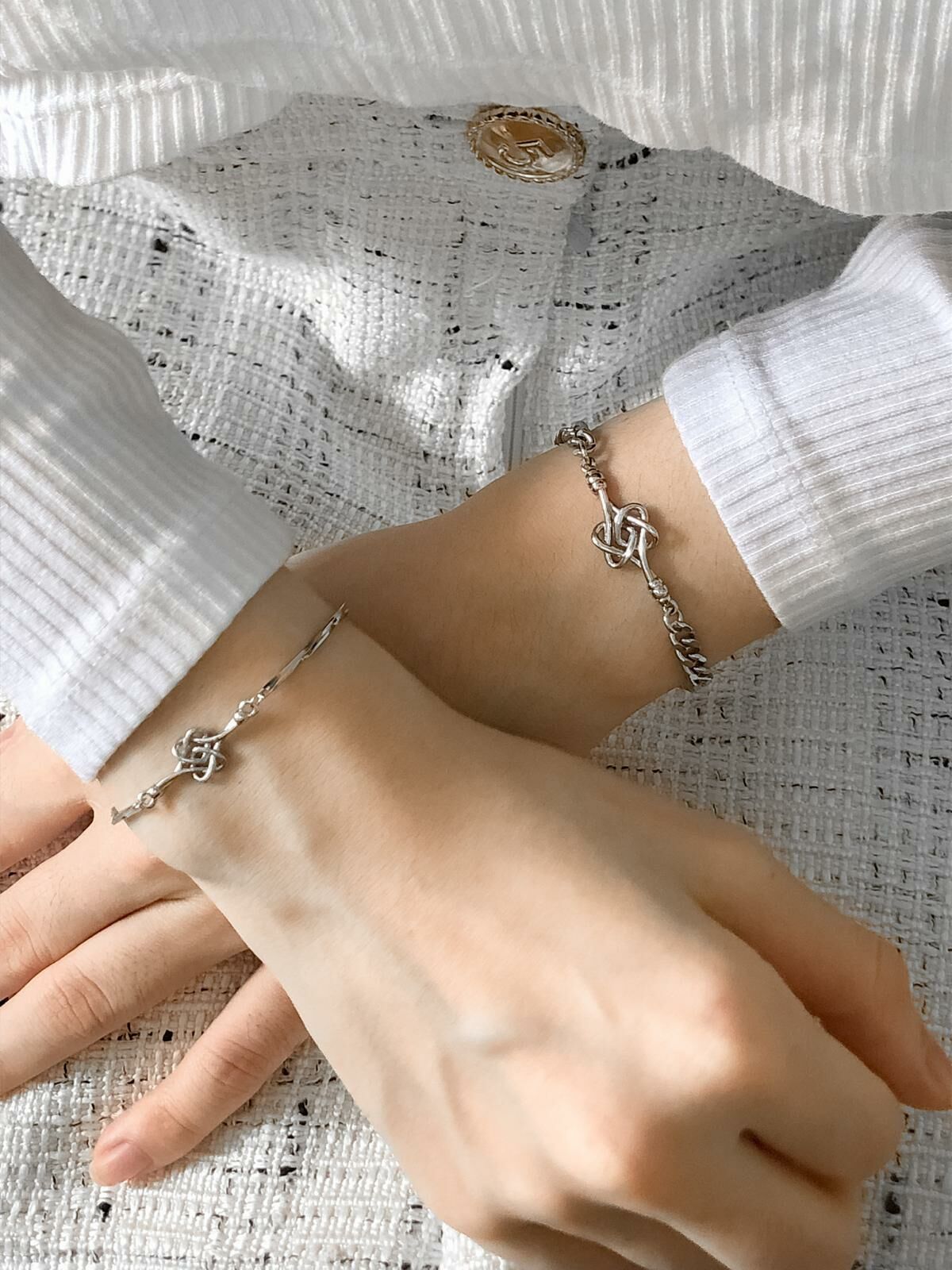 「同心結」  閨蜜/情侶手鍊📿 免費刻字