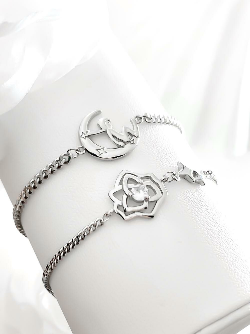 「小王子與玫瑰花」  情侶手鍊📿 免費刻字