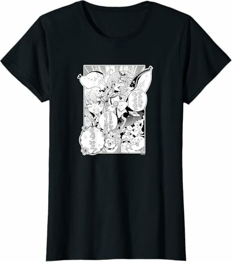 「官方代購」Hololive 【さくらみこ】『ヤマト神想怪異譚』漫画コマTシャツ（本人セレクト / 日本語 / 英語）T-Shirt