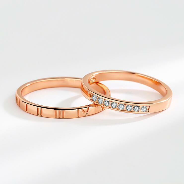 「永恆之刻」  閉口情侶戒指💍 免費刻字✒️