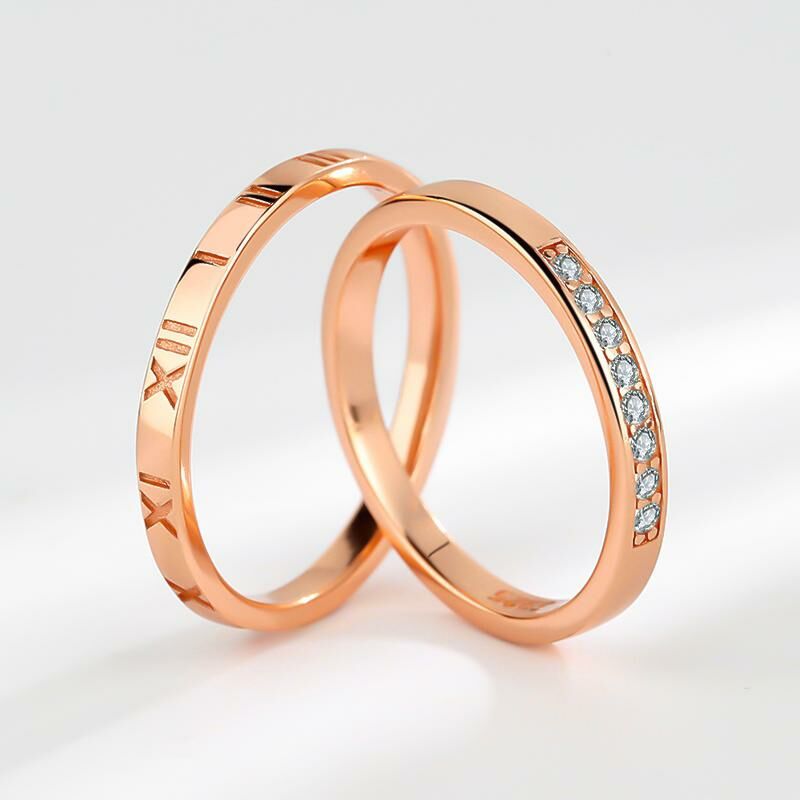 「永恆之刻」  閉口情侶戒指💍 免費刻字✒️