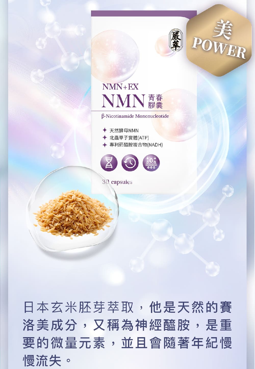 NMN-青春膠囊-菸醯胺-嚴萃保健