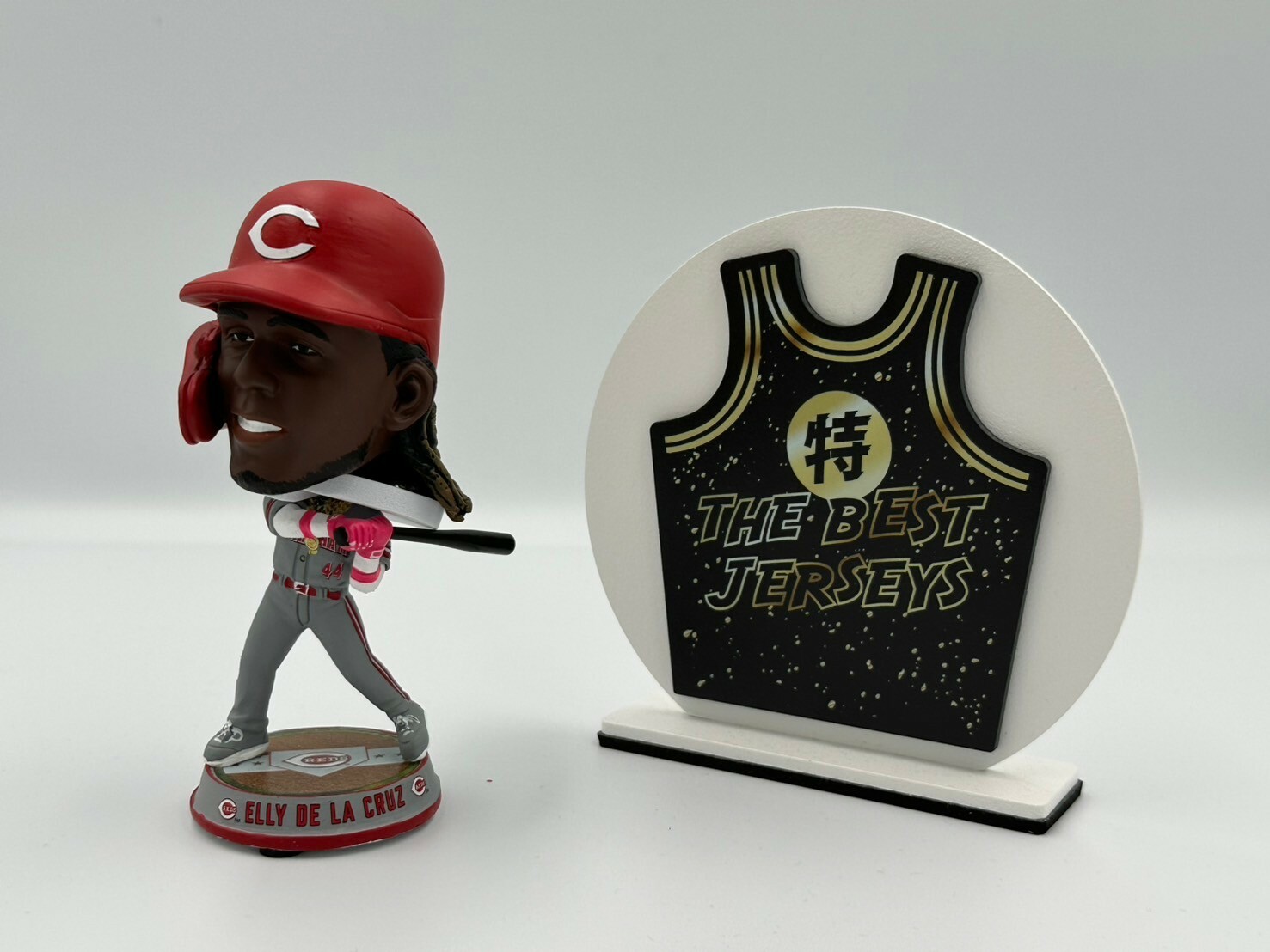 MLB公仔 Elly De La Cruz  Cincinnati Reds 辛辛那提紅人灰  迷你版 公仔 Foco Bobblehead 搖頭娃娃 全新含盒裝