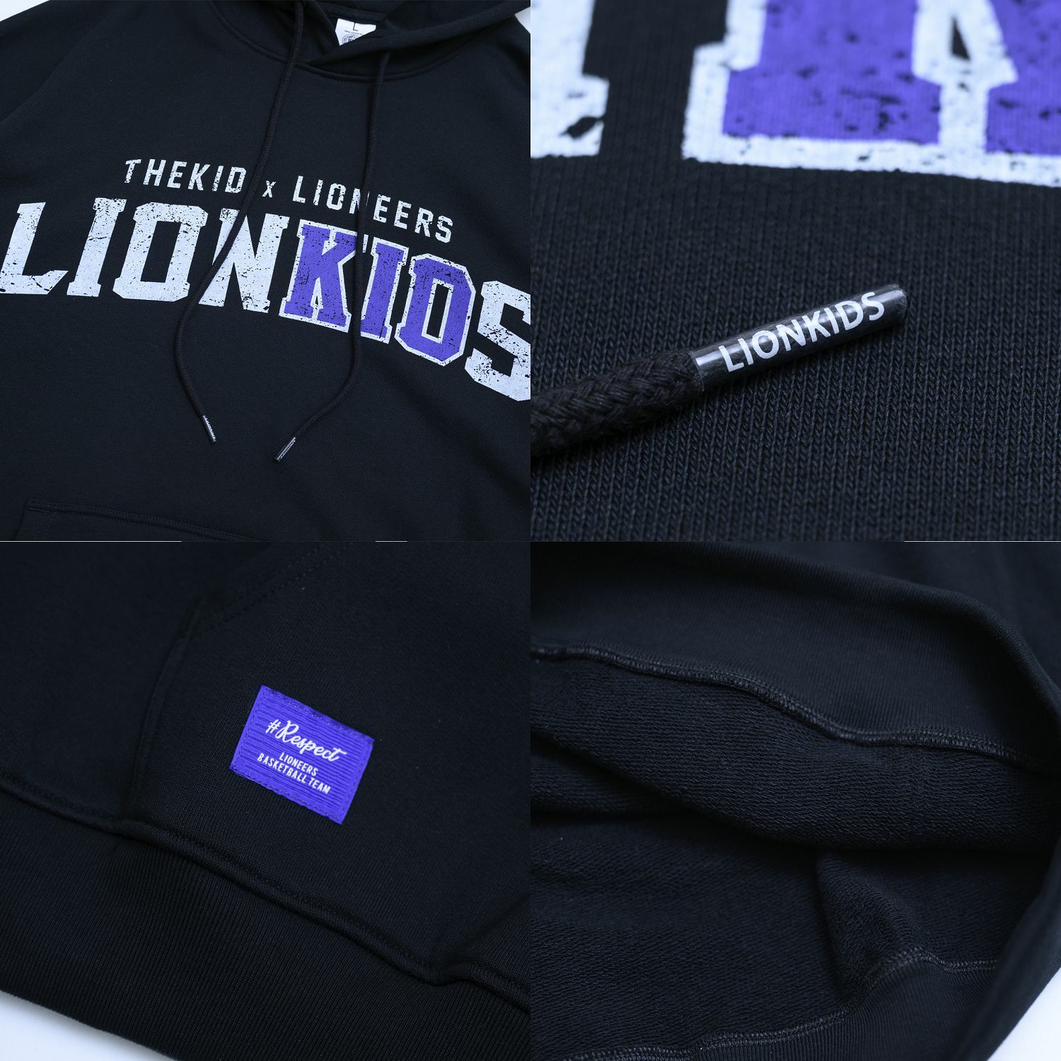 KID ® x 攻城獅 聯名帽T 黑