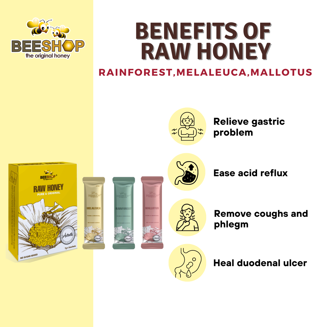 Raw Honey Sachet (Buy 6 Free 1)