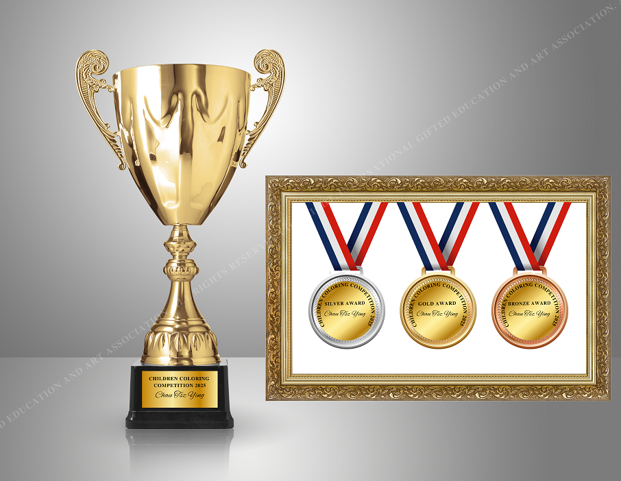 填色比賽2024獎盃獎牌