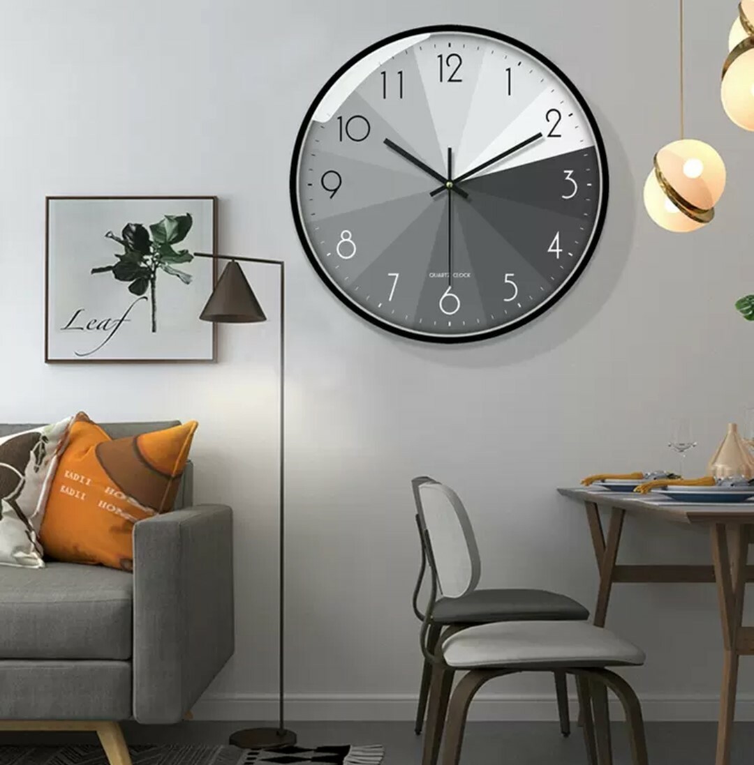 北歐簡約石英掛鐘(靜音款)