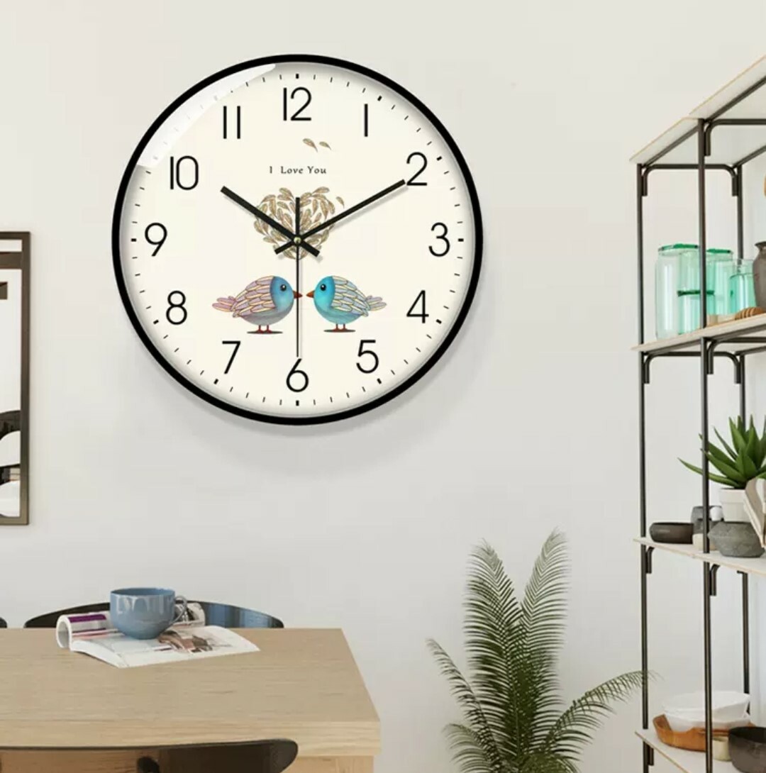 北歐簡約石英掛鐘(靜音款)