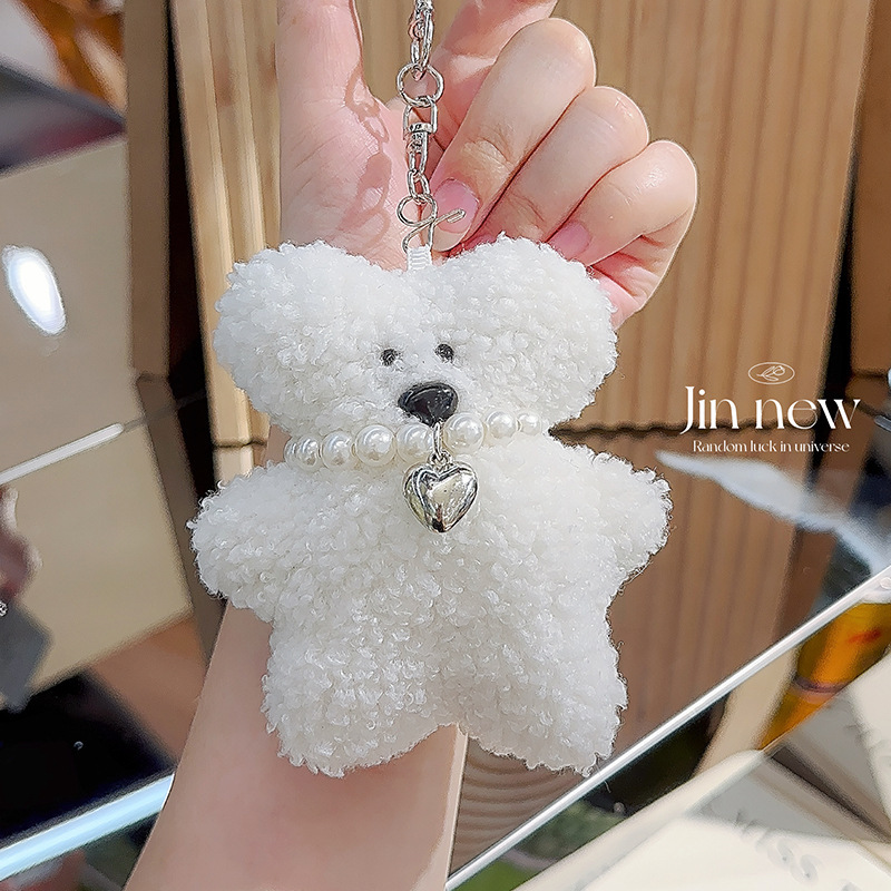 《12200》愛心珍珠項鍊熊