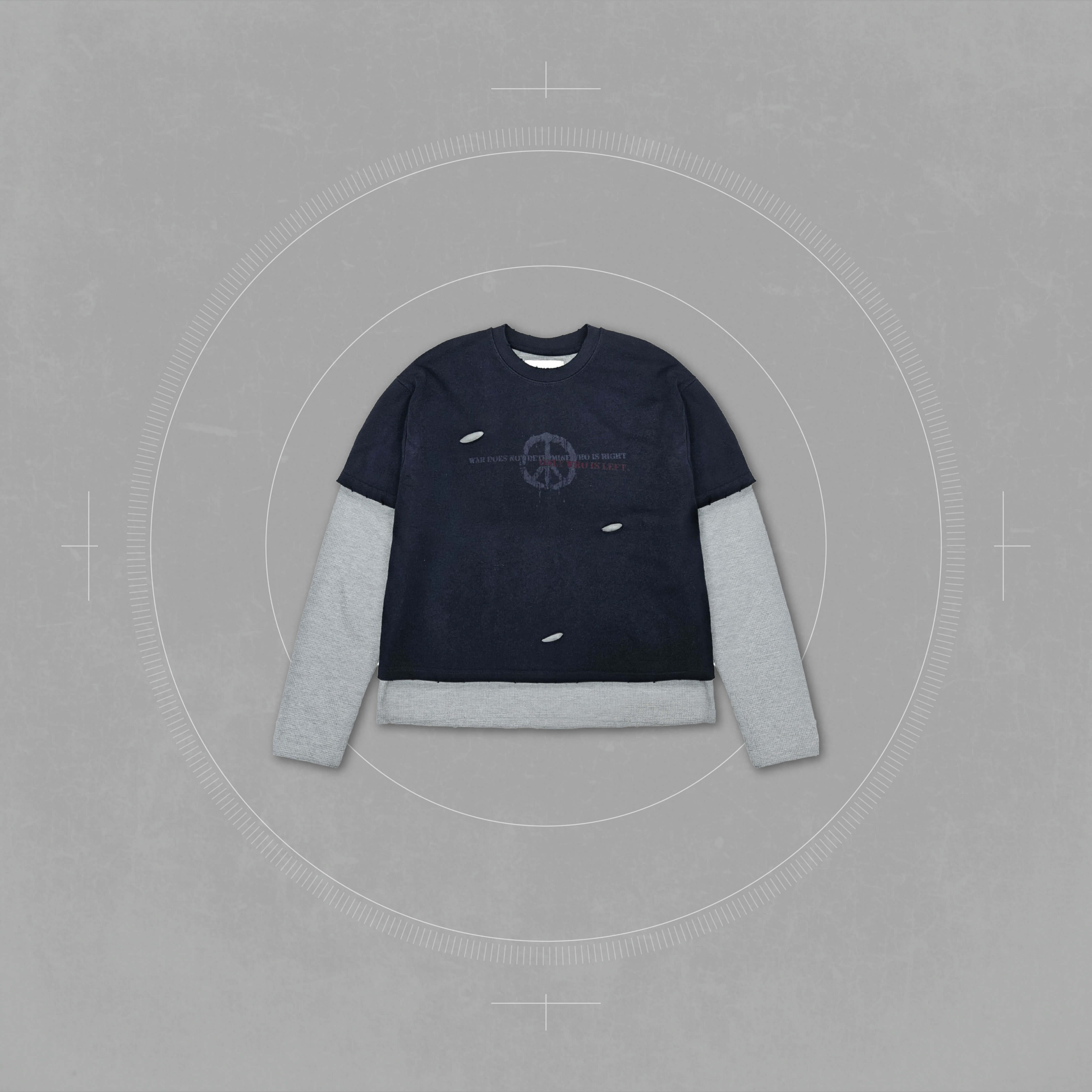 SIMON MADE WS-2504  VINTAGE 反戰 兩件式 薄長袖