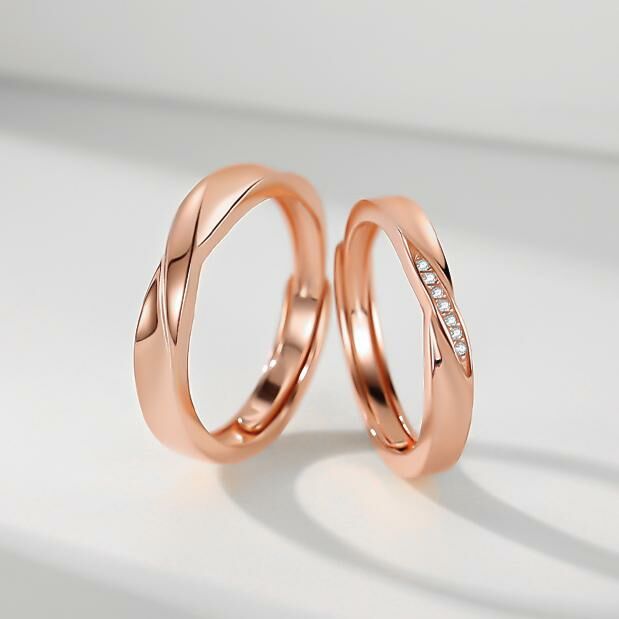 「無盡的愛」  情侶戒指💍 免費刻字✒️