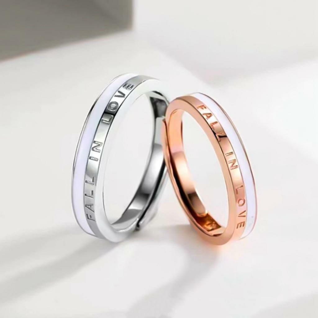 「FALL IN YOU」  情侶戒指💍 免費刻字✒️