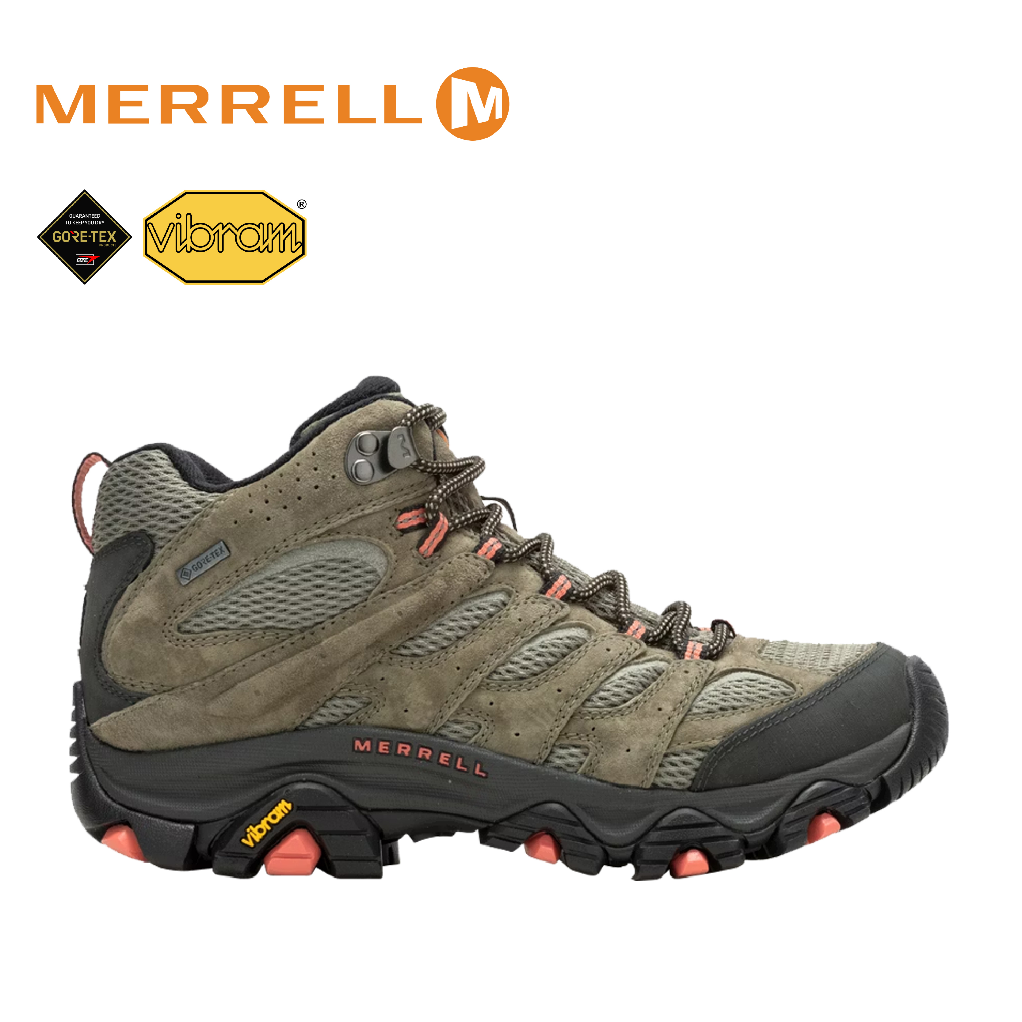 MERRELL 美國 MOAB 3 MID GTX 女款 (橄欖綠色) 33ML036310