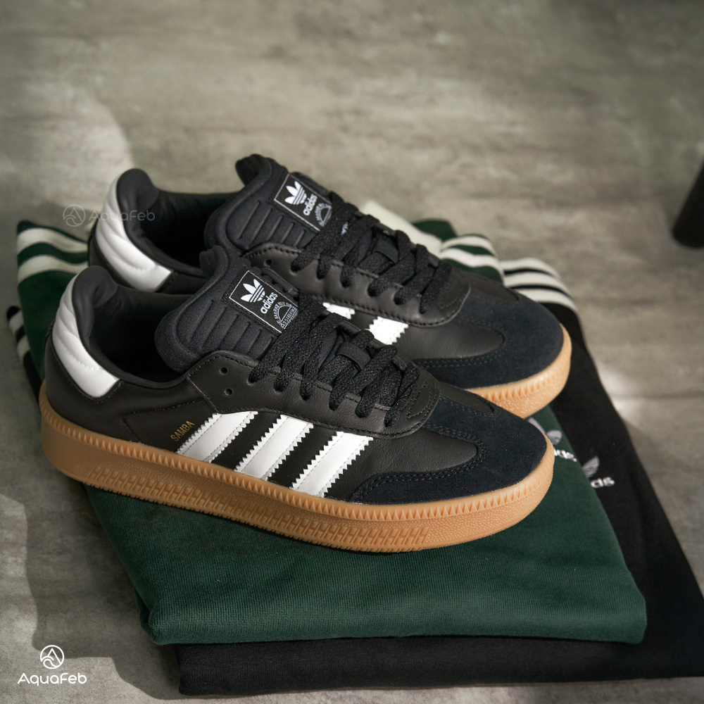 Adidas Samba XLG 男鞋 女鞋 黑白色 厚底 膠底 增高 復古 德訓鞋 情侶鞋 運動 休閒鞋 IE1379