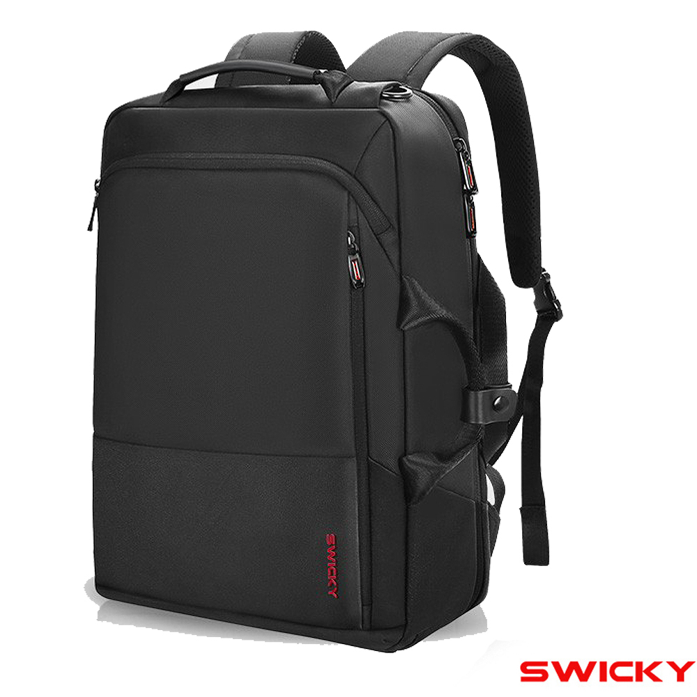 【SWICKY】 三用都市休閒電腦後背包(黑)