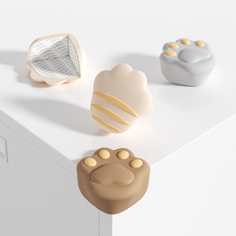 貓爪矽膠桌角防撞貼