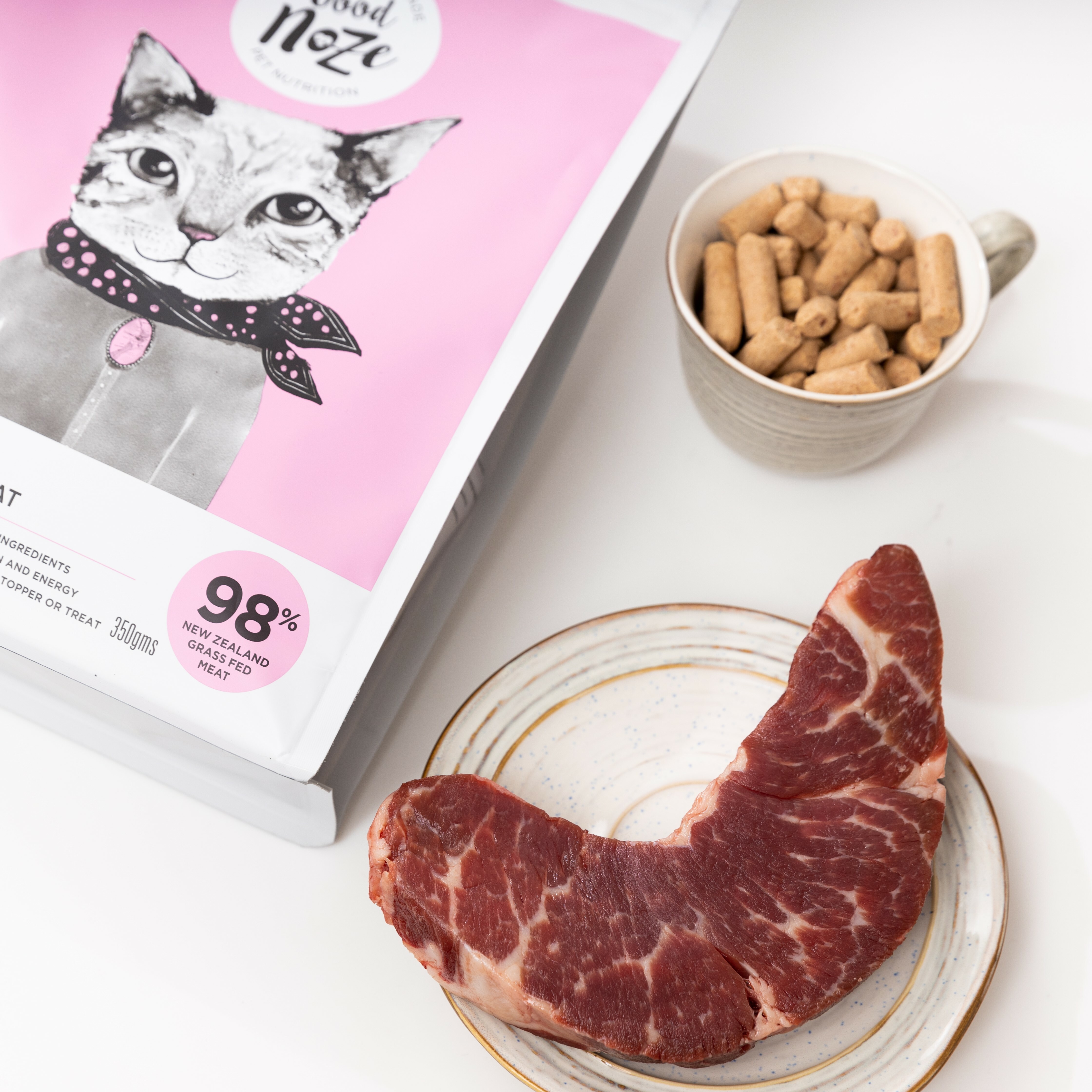 GOODNOZE Mary│紐西蘭天然凍乾貓主糧 350g - 牛肉單一蛋白配方