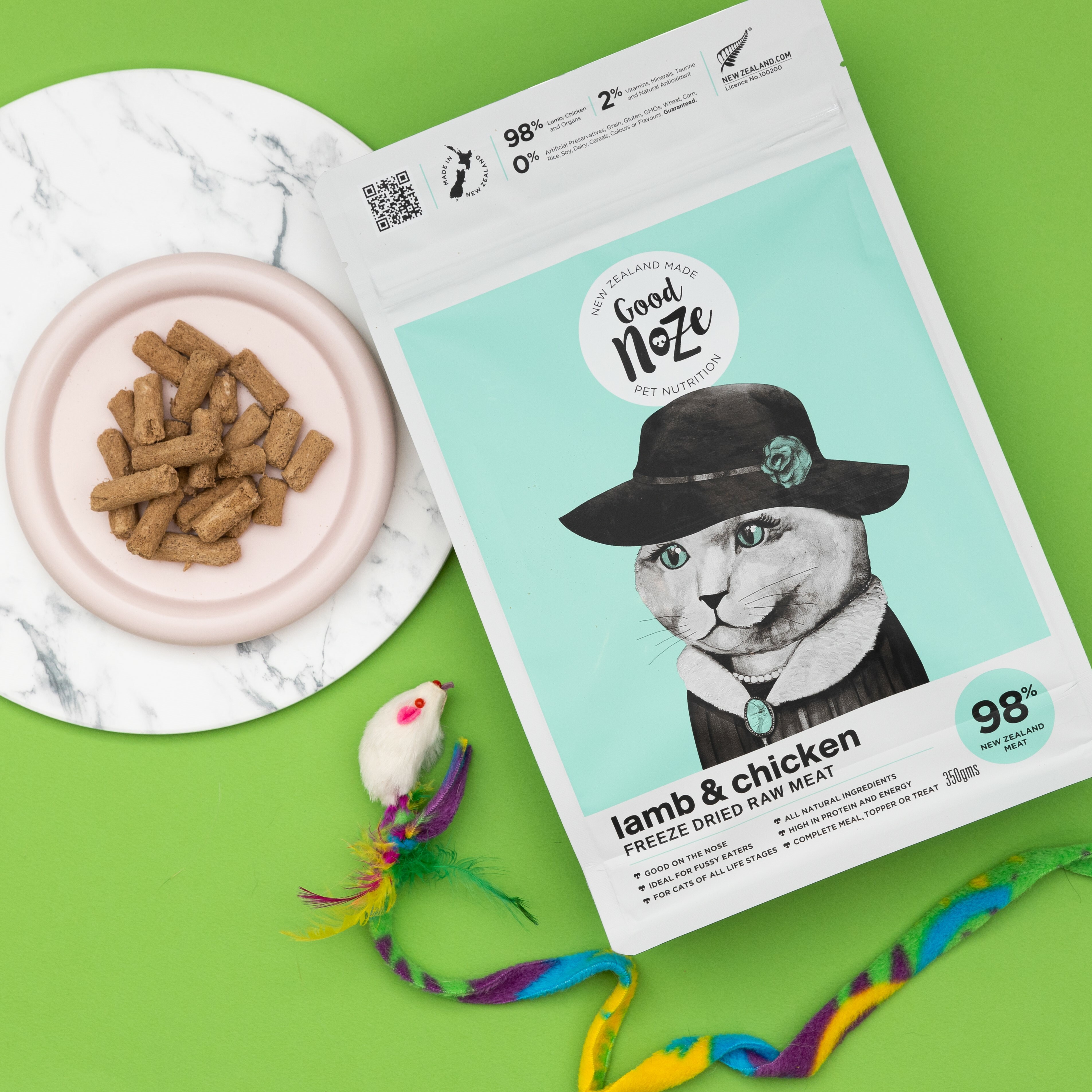 GOODNOZE Gladys│紐西蘭天然凍乾貓主糧 350g - 雞肉羊肉配方