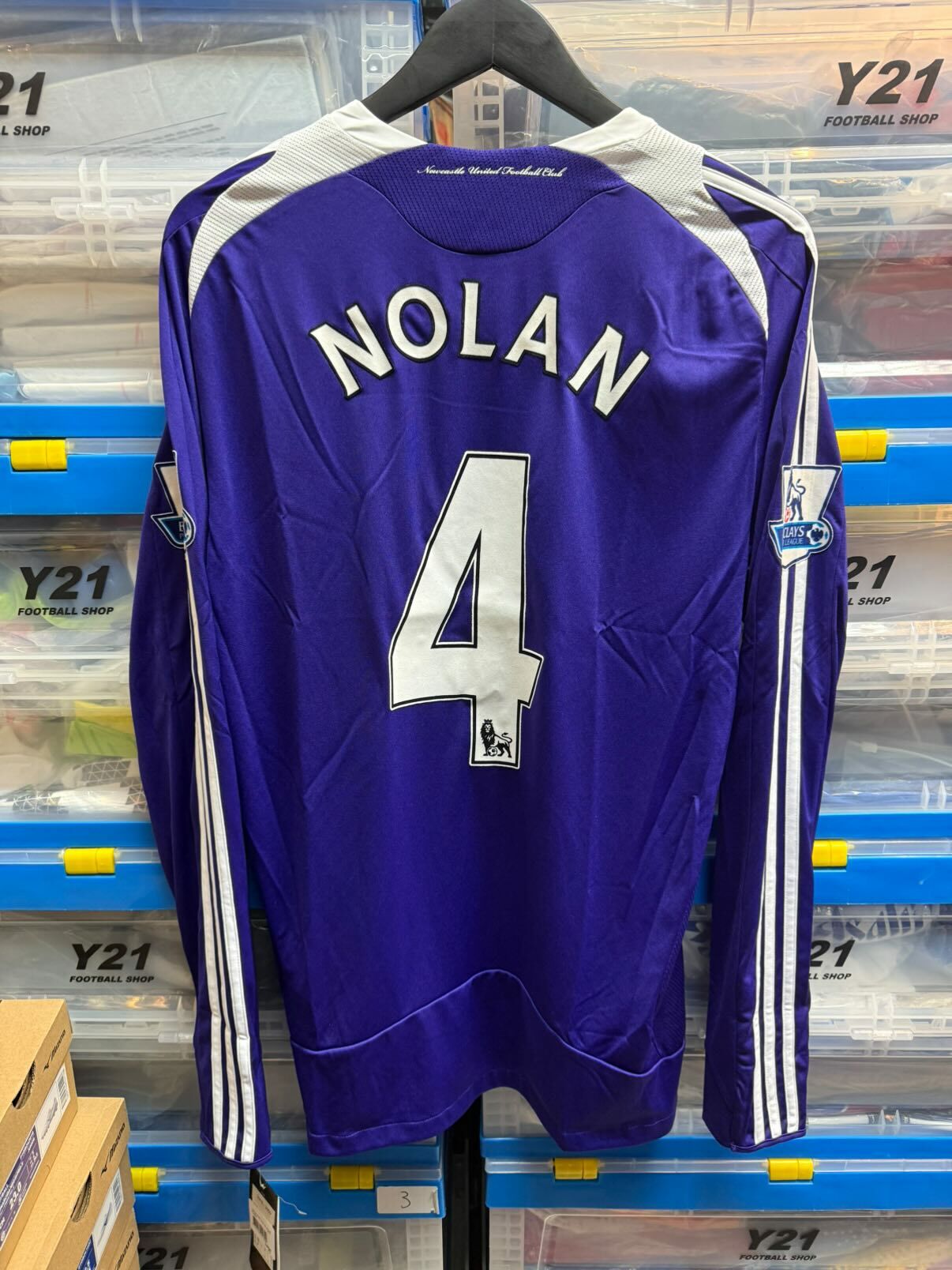 2008 -2009 紐卡素 長袖作客球迷版  #4 NOLAN (BRAND NEW , 10/10)