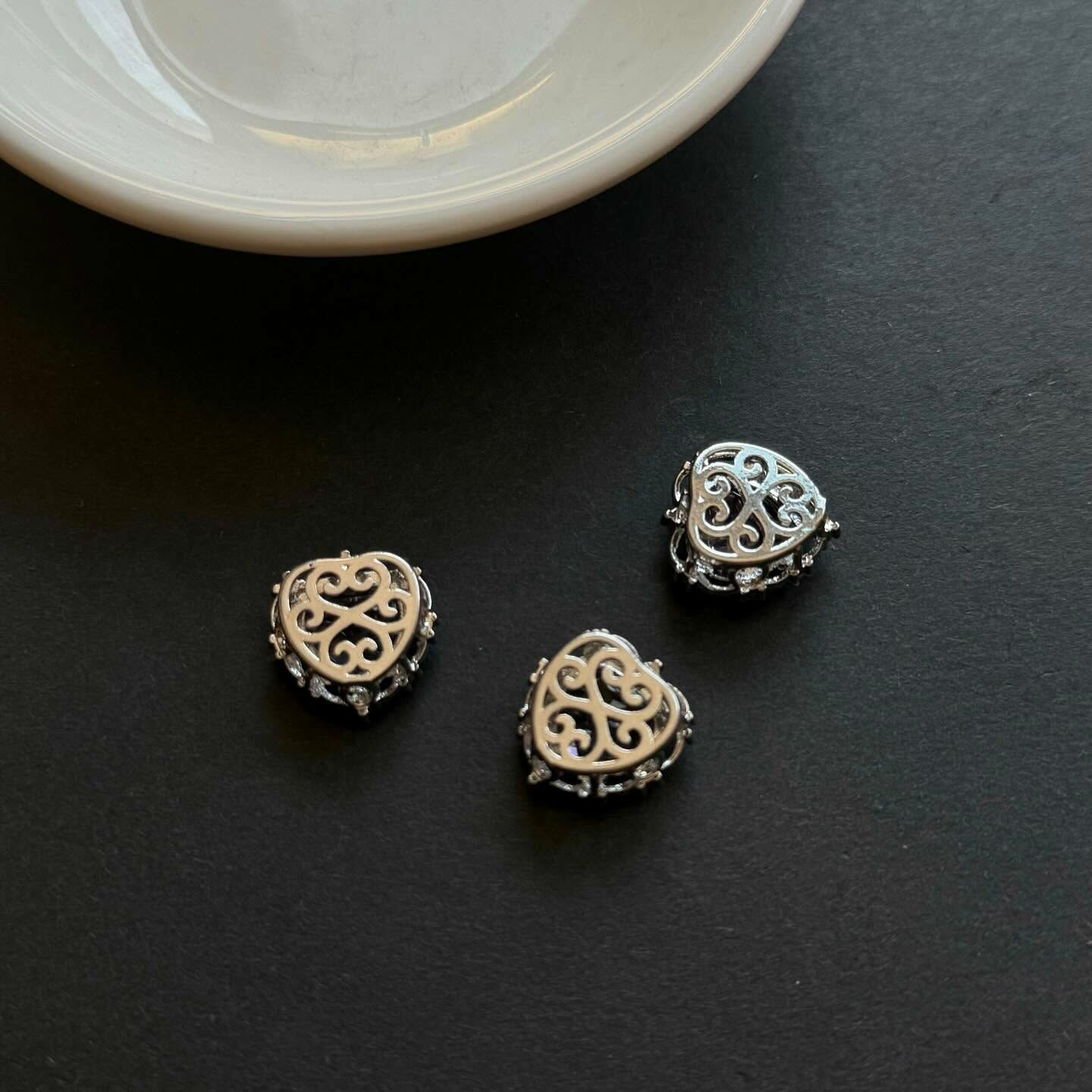 [原石] 紫水晶 通孔配件