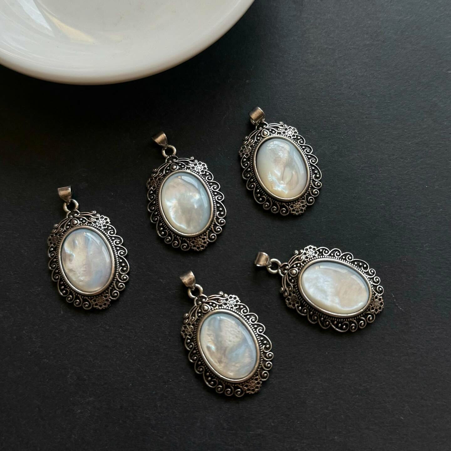 [原石] 白母貝 項鍊吊墜