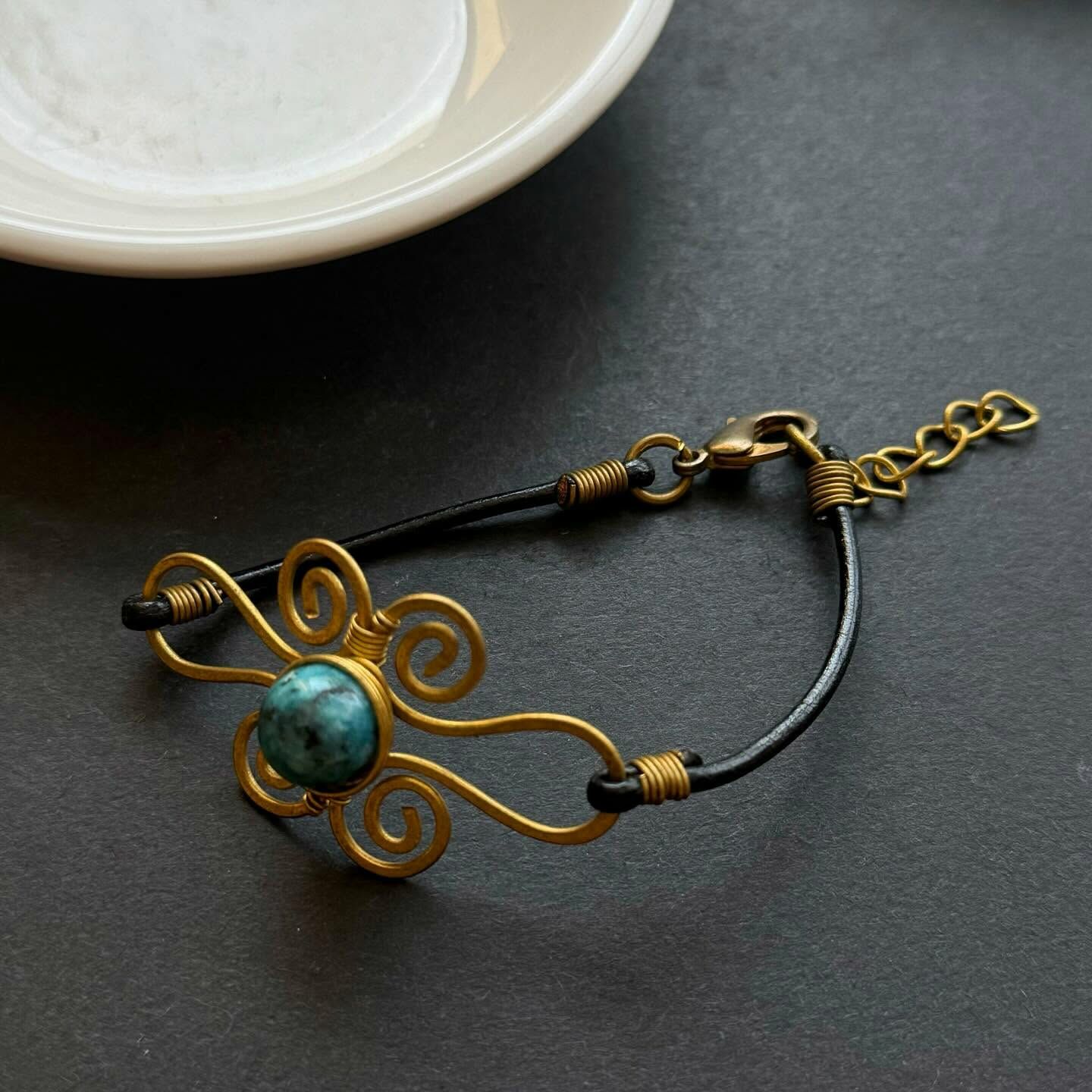 [原石] 非洲天河石 原創設計款手環