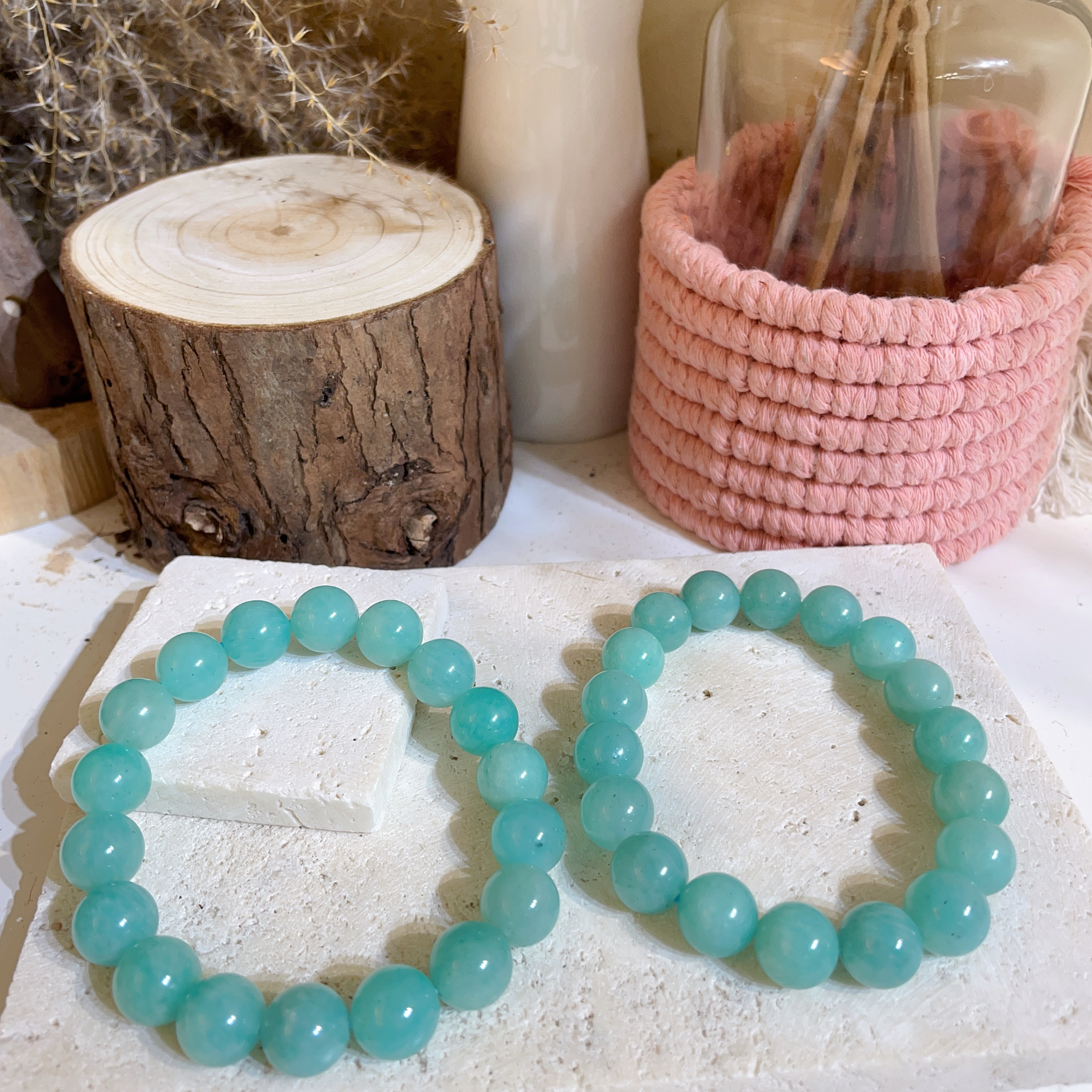 淺藍色天河石手串 10mm