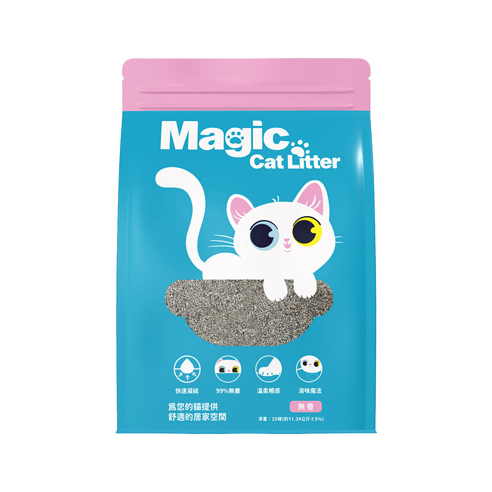 MEJU咪啾 魔力貓砂 美國頂級無塵鈉基礦砂 無香 10LB