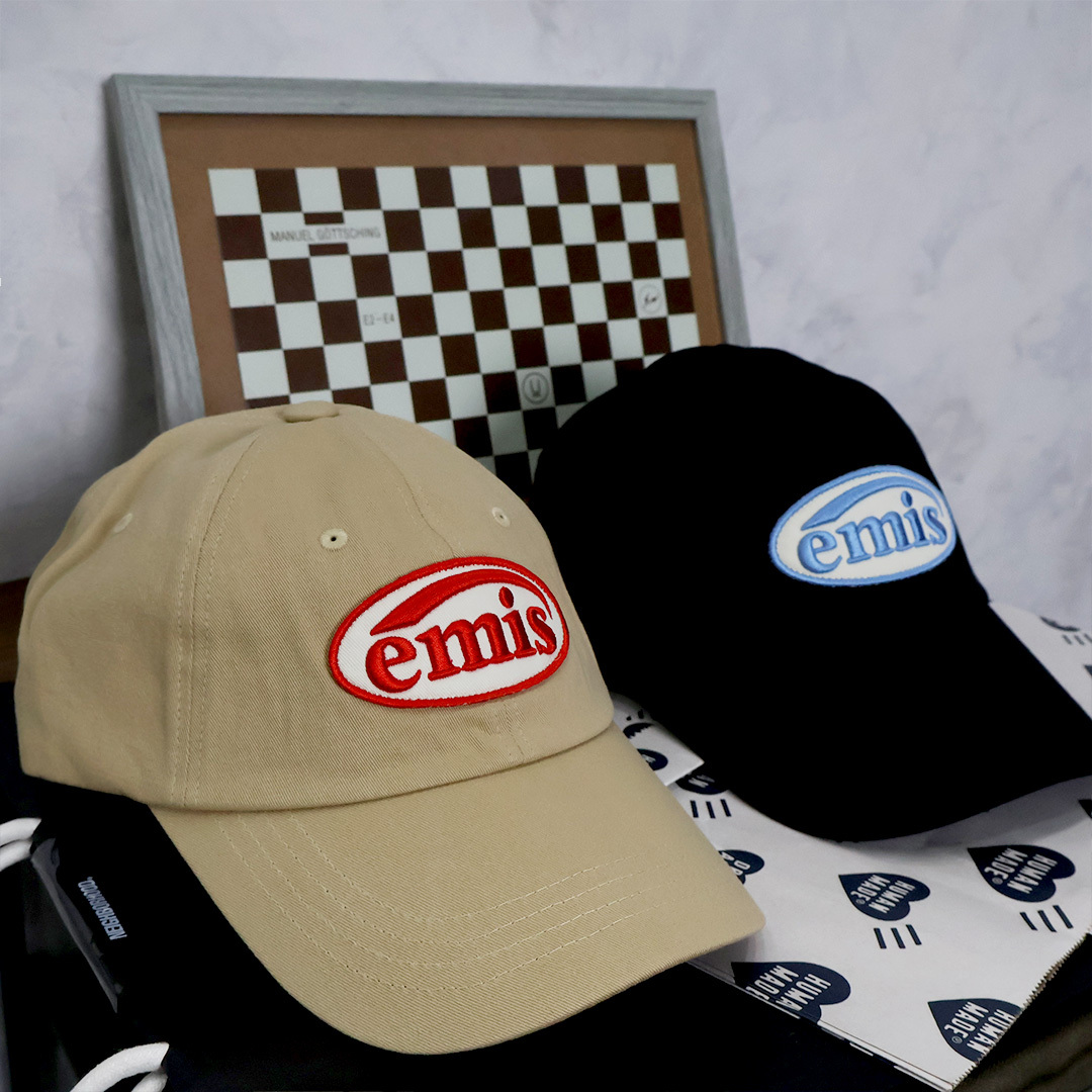 2024AW EMIS FOOT PRINT WAPPEN BALL CAP 貼布 帽子 老帽 現貨