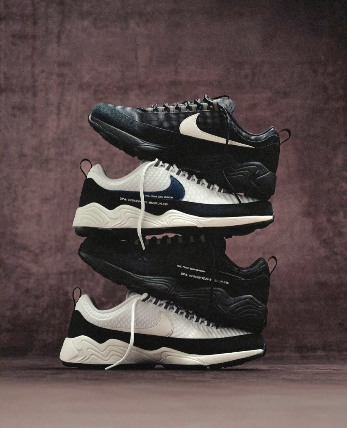 【APAIR】預購 Fragment Design x nike zoom spiridon 白藍 全黑 兩色 閃電聯名 休閒款 HF5455-100 HF5455-001