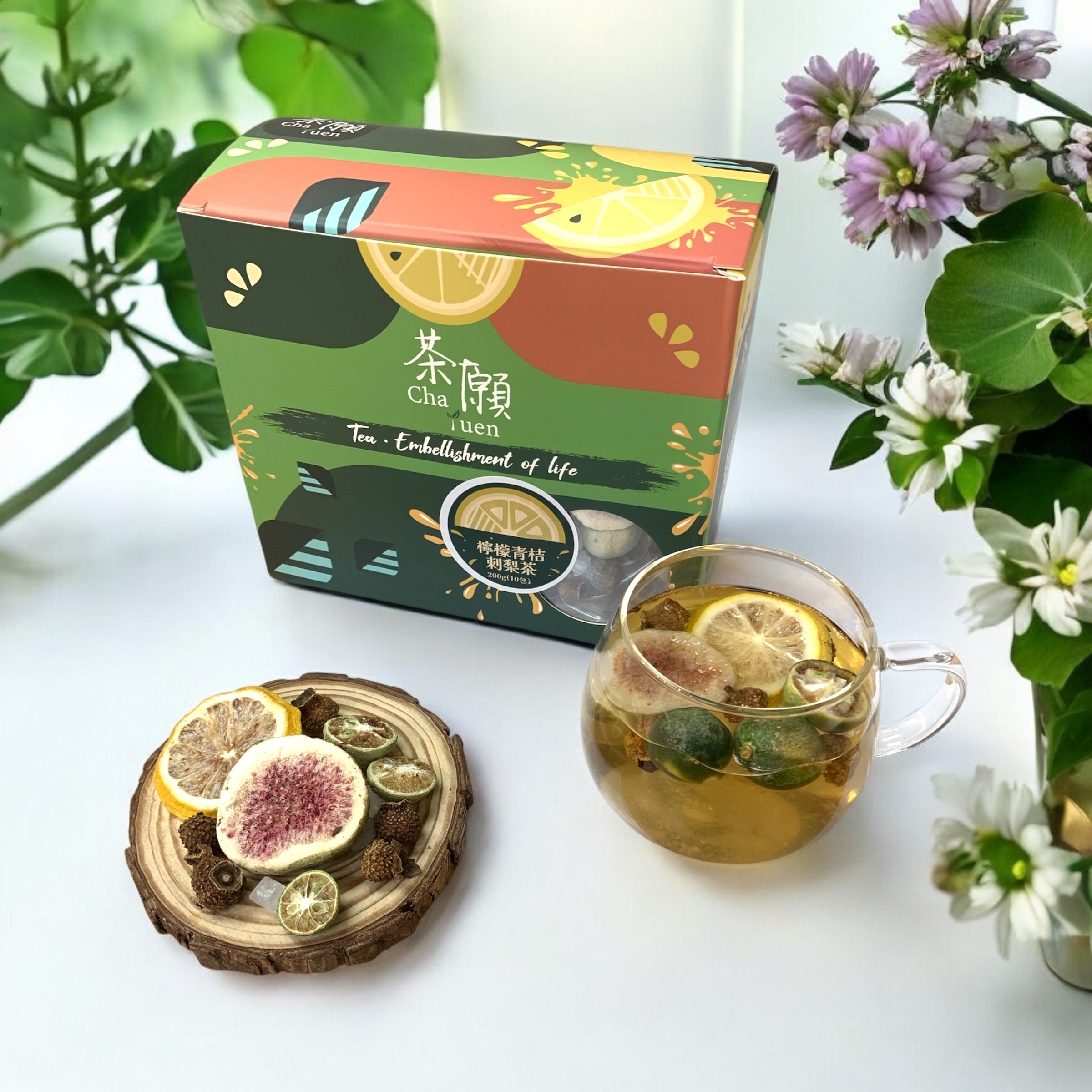 Cha Yuen - Lemon Green Orange Tea 200g (10 packs)