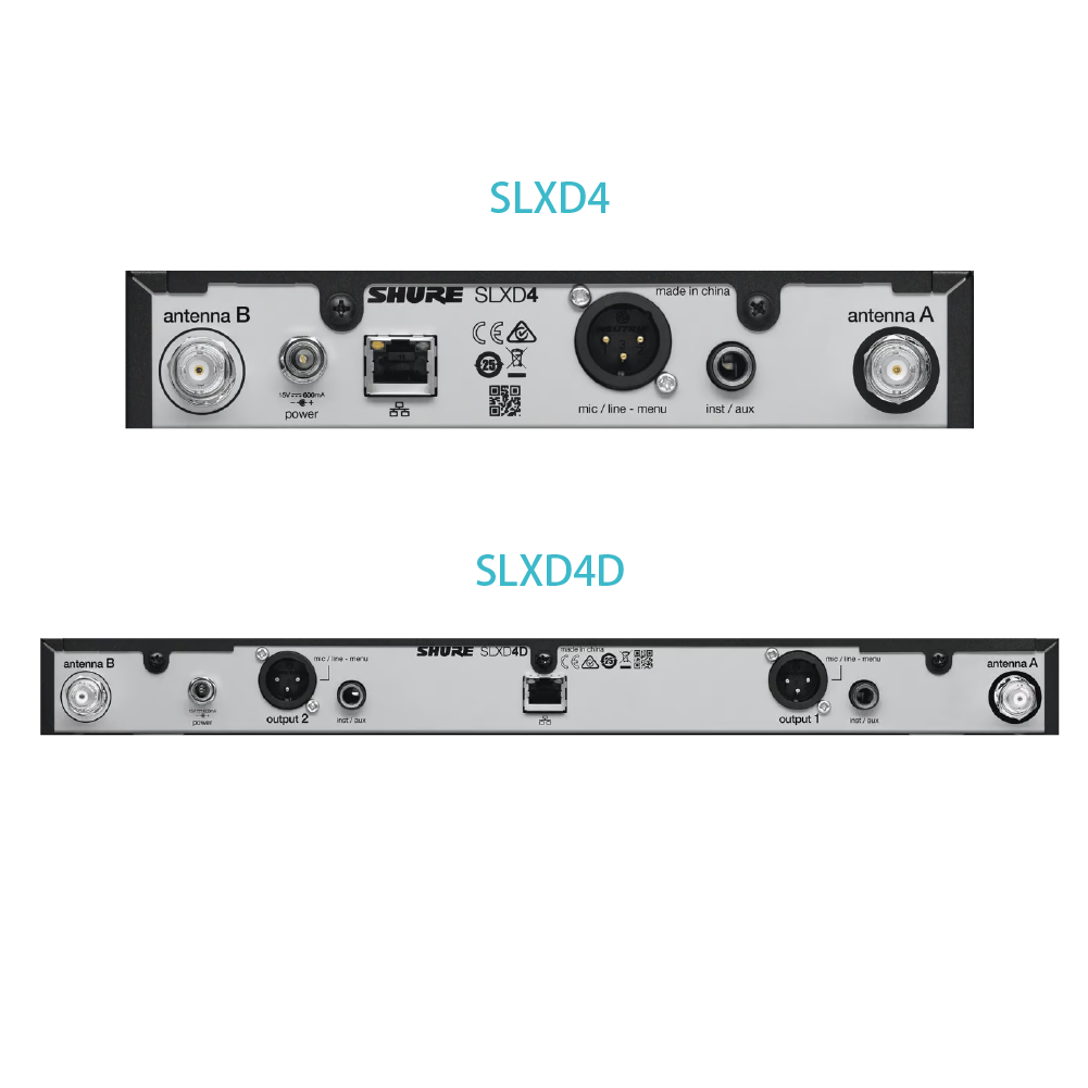 Shure Shure / SLXD 系列 無線手握傳輸系統 (SLXD24/SLXD24D)(SM58/BETA58/KSM9等多種音頭可選配) 第 2 張圖片｜三峽麥克風