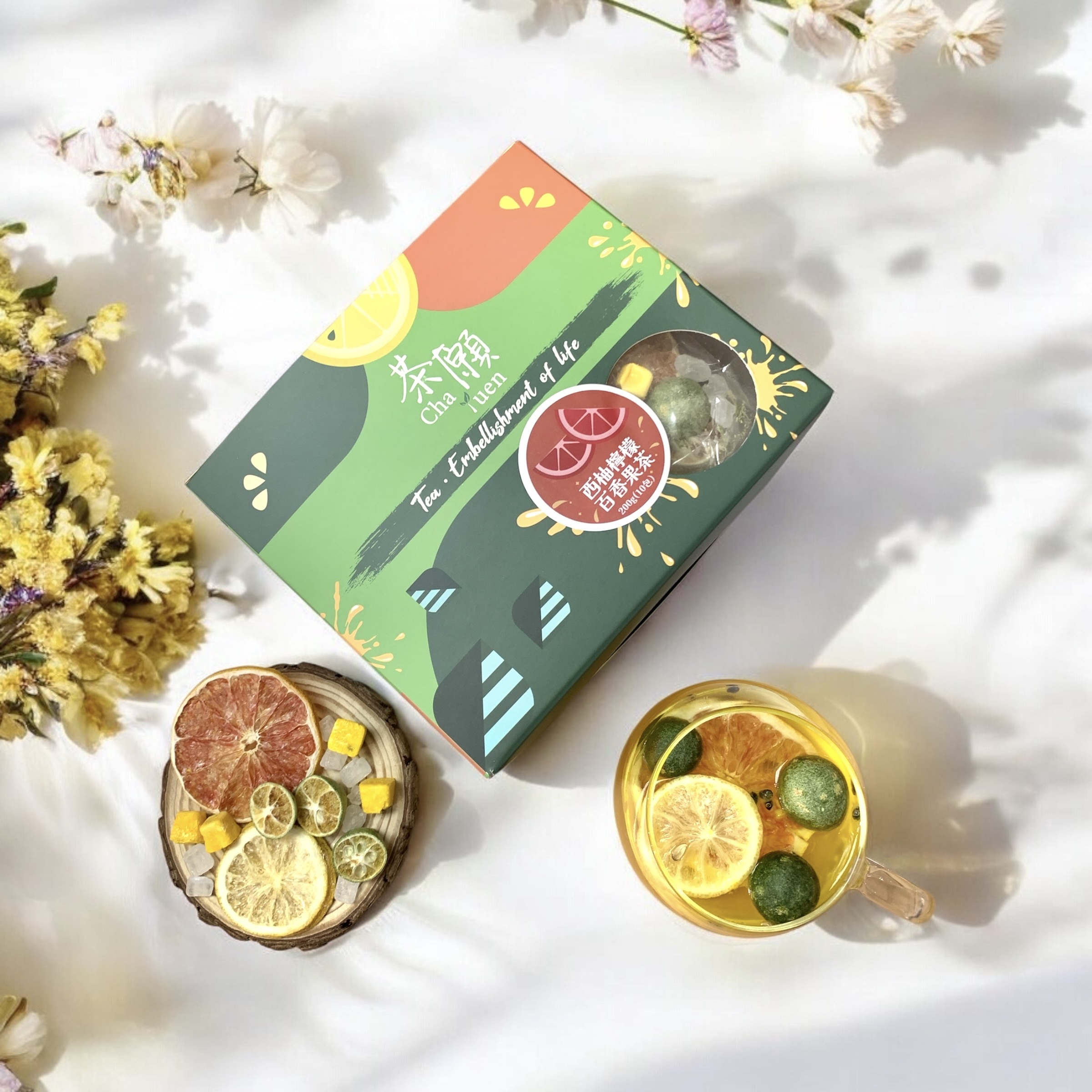 Cha Yuen - Grapefruit Lemon Passion Fruit Tea 200g (10 packs)