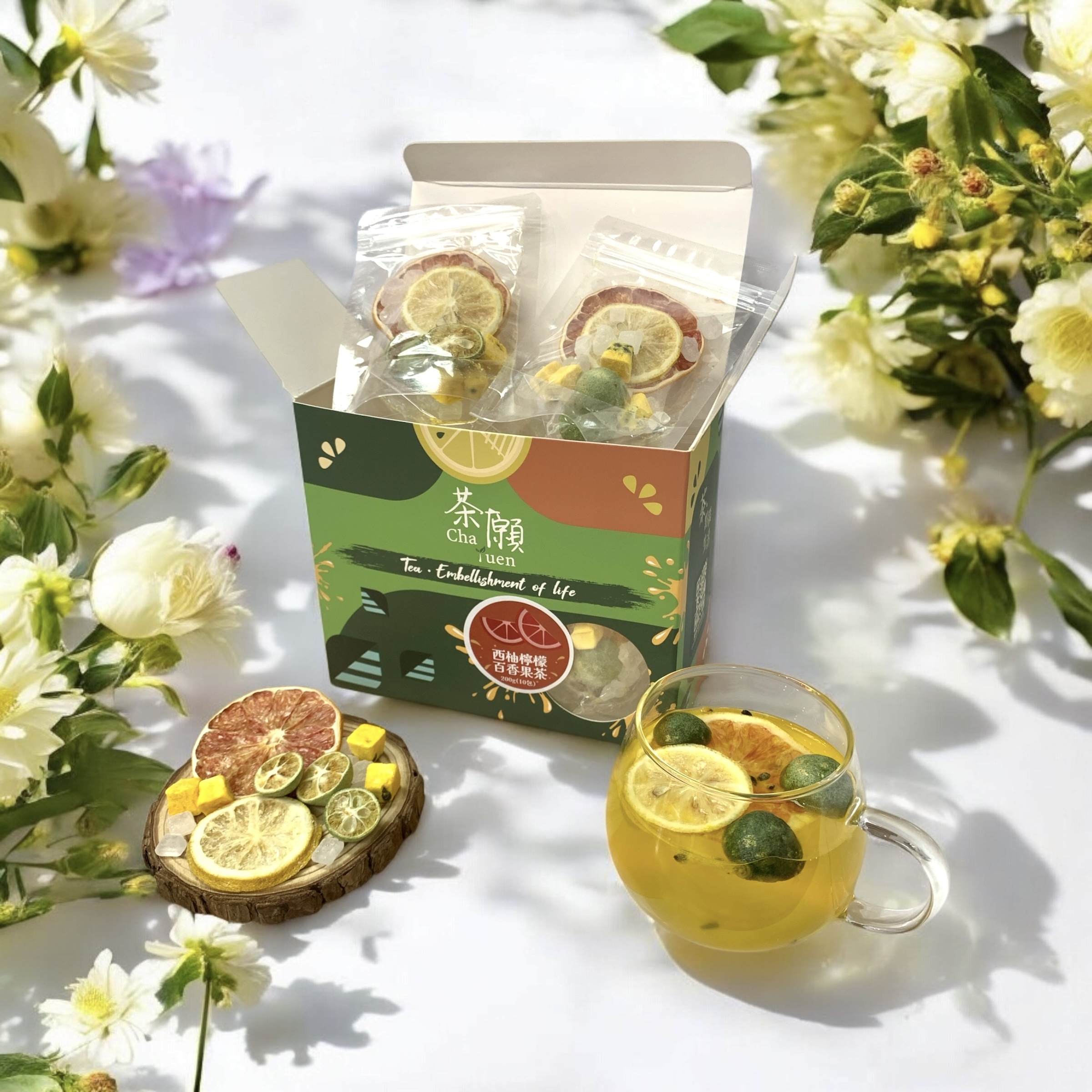 Cha Yuen - Grapefruit Lemon Passion Fruit Tea 200g (10 packs)