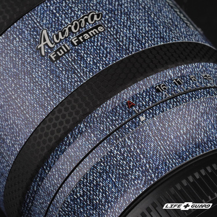 牛仔藍貼膜質感特寫，LIFE+GUARD 設計風格